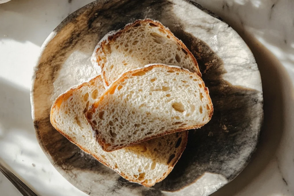 A close-up image of sourdough discard in a glass jar with a spoon, illustrating the importance of proper storage techniques to maximize its shelf life.