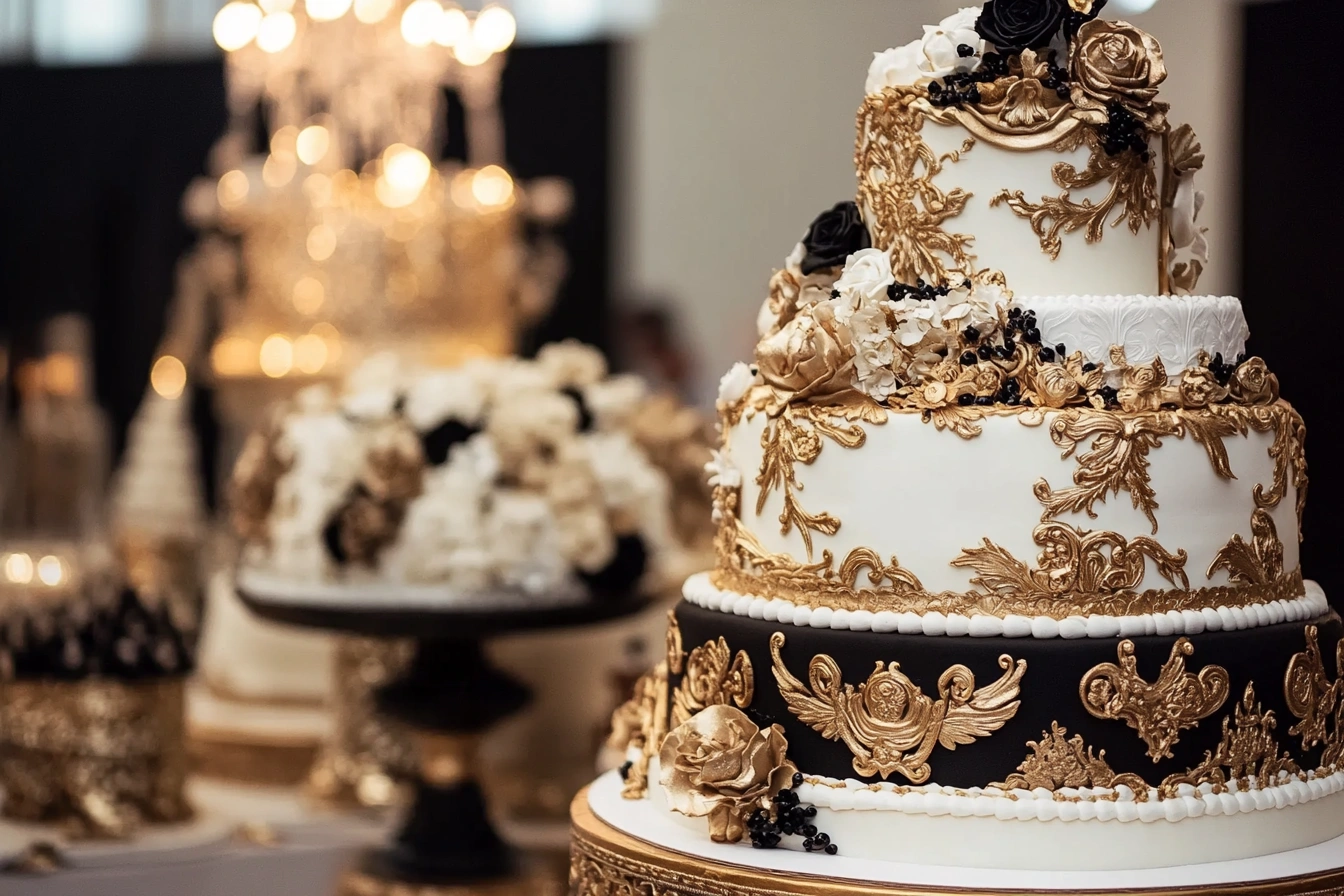 Luxurious custom cakes from Kardashian events.